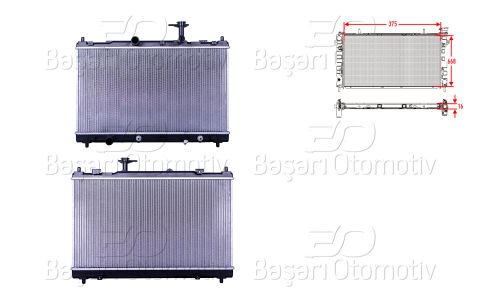 Su Radyatoru Brazıng At 375X668x16 Suzukı Sx4 S-Cross  17700