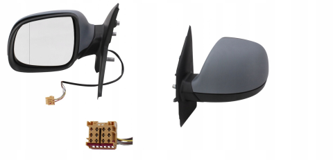 Sol Dikiz Aynası Elektrikli Isıtmalı Katlanabilir Asferik 9 Pin - Volkswagen Transporter T6 2009-2015 - 7E1857507CH