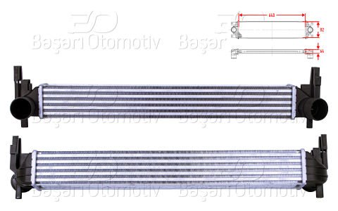 Turbo Radyatoru (Intercooler) 640X82x64 Vw Polo Ib 6R0145805