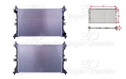 Su Radyatoru Brazıng Mt 625X398x26 Suzukı Sx4 S-Cross  17700