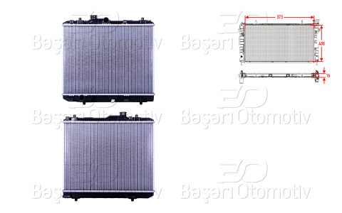 Su Radyatoru Brazıng Mt 373X488x16 Suzukı Splash (Ex)  17700