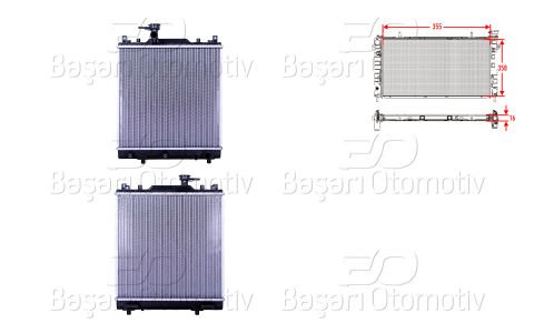 Su Radyatoru Brazıng Mt 355X358x16 Suzukı Alto 6 (Ff)  17700
