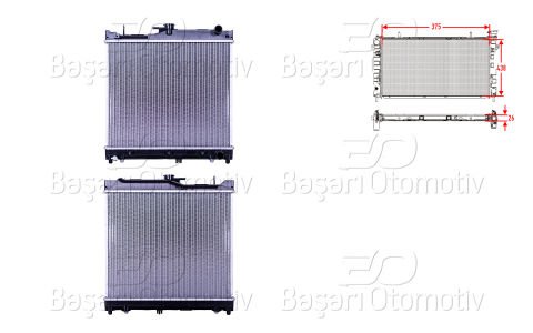 Su Radyatoru Brazıng At 375X438x26 Suzukı Jımny (Sn) 1 17700