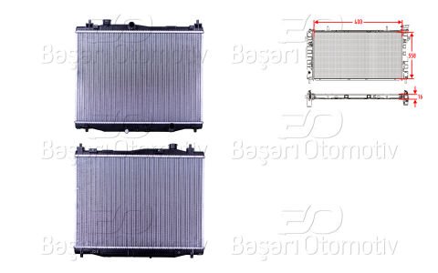 Su Radyatoru Brazıng Mt 400X558x16 Honda Jazz 4 (Gk) 1 19010