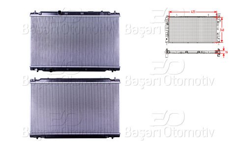 Su Radyatoru Brazıng Mt 425X748x16 Honda Cr-V 5 (Rw) 1 19010