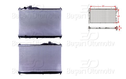 Su Radyatoru Brazıng Mt 375X648x16 Honda S2000 (Ap) 99> [19010]