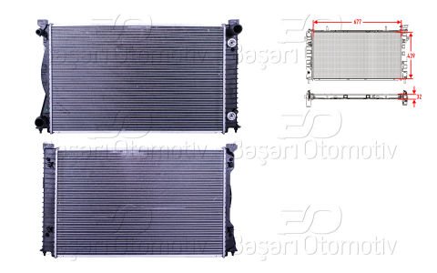 Su Radyatoru Brazıng Mt 677X439x32 Mm Audı A6 2.7 4F0121251E