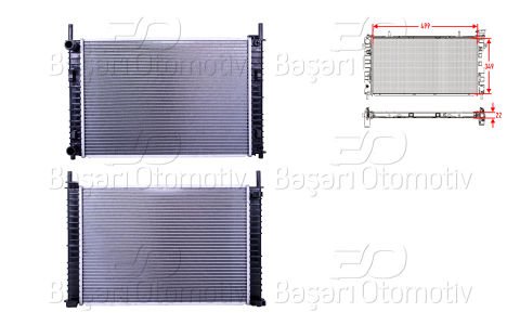 Su Radyatoru Brazıng Mt 499X349x22 Mm Ford Fıesta 2S6H8005AB