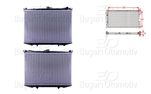 Su Radyatoru Brazıng Mt 430X648x16 Nıssan Navara (D21) 21400