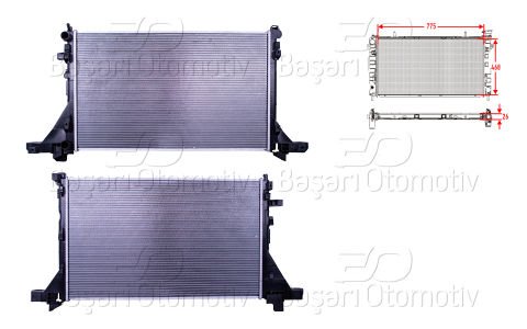 Su Radyatoru Brazıng Mt 775X468x26 Renault Master 3 2. 21400