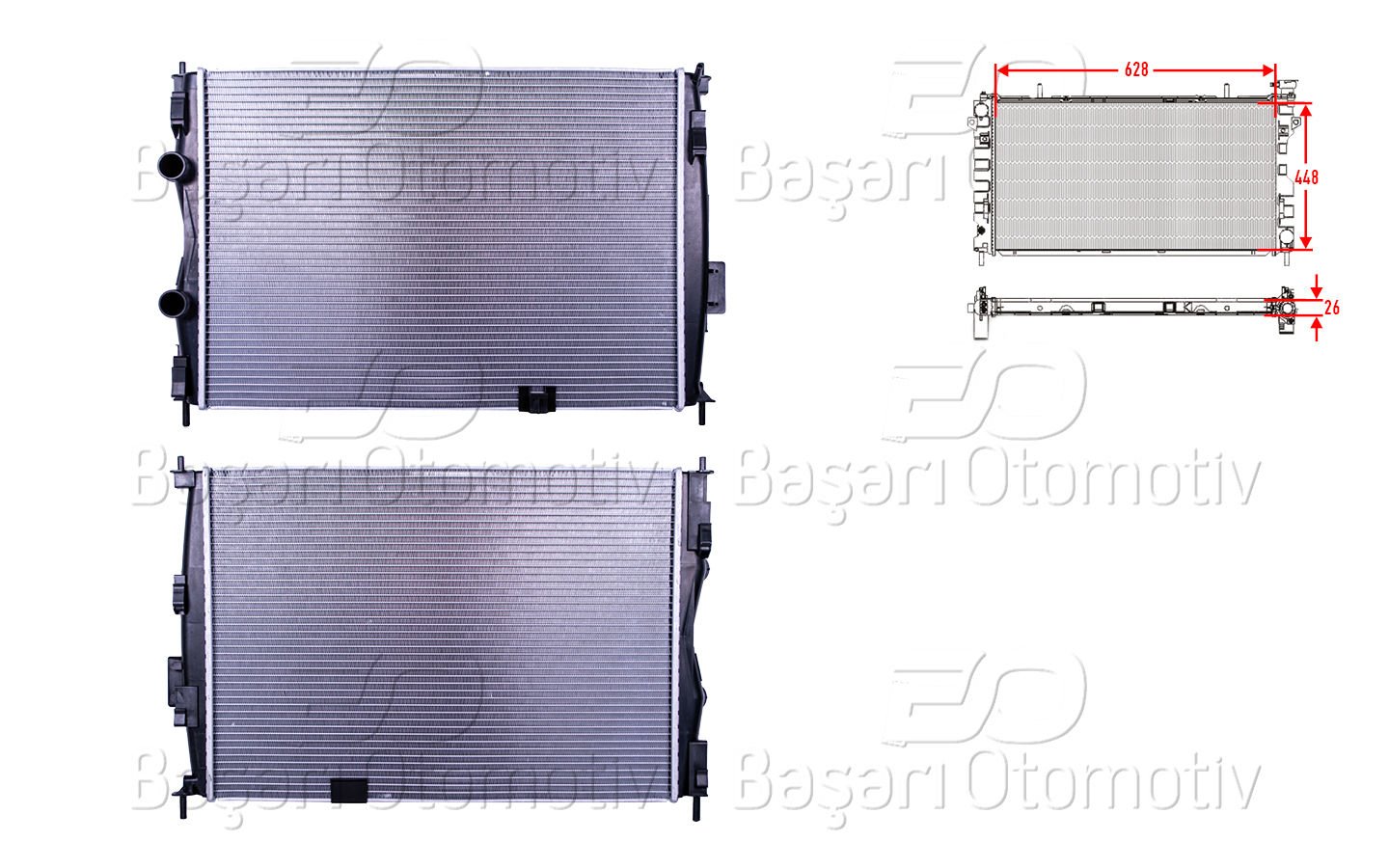 Su Radyatoru Brazıng Mt 628X448x26 Nıssan Qashqaı (J10 21400