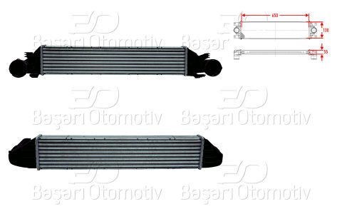 Turbo Radyatoru (Intercooler) 650X130x55 Mercedes 2035000000