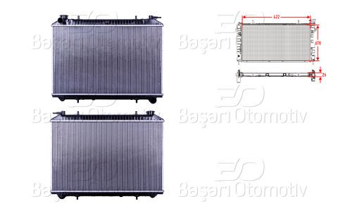 Su Radyatoru Brazıng Mt 422X678x26 Nıssan Vanette (Hc23) 2.3 D [21410]