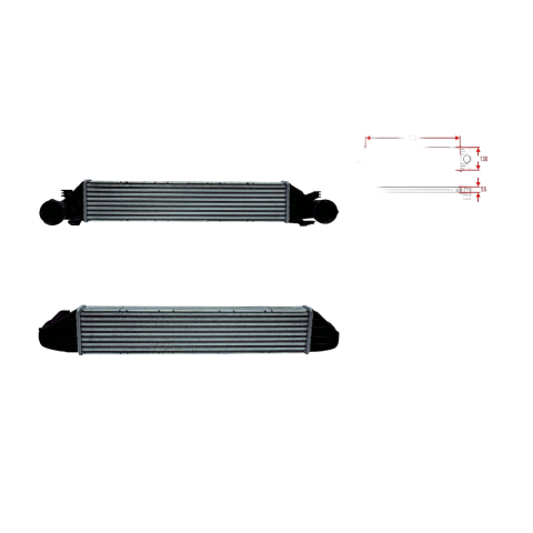 Turbo Radyatörü (Intercooler) Mercedes-Benz W203 C180-C200-C220-C230-C270-CLK 2000- A2035000600