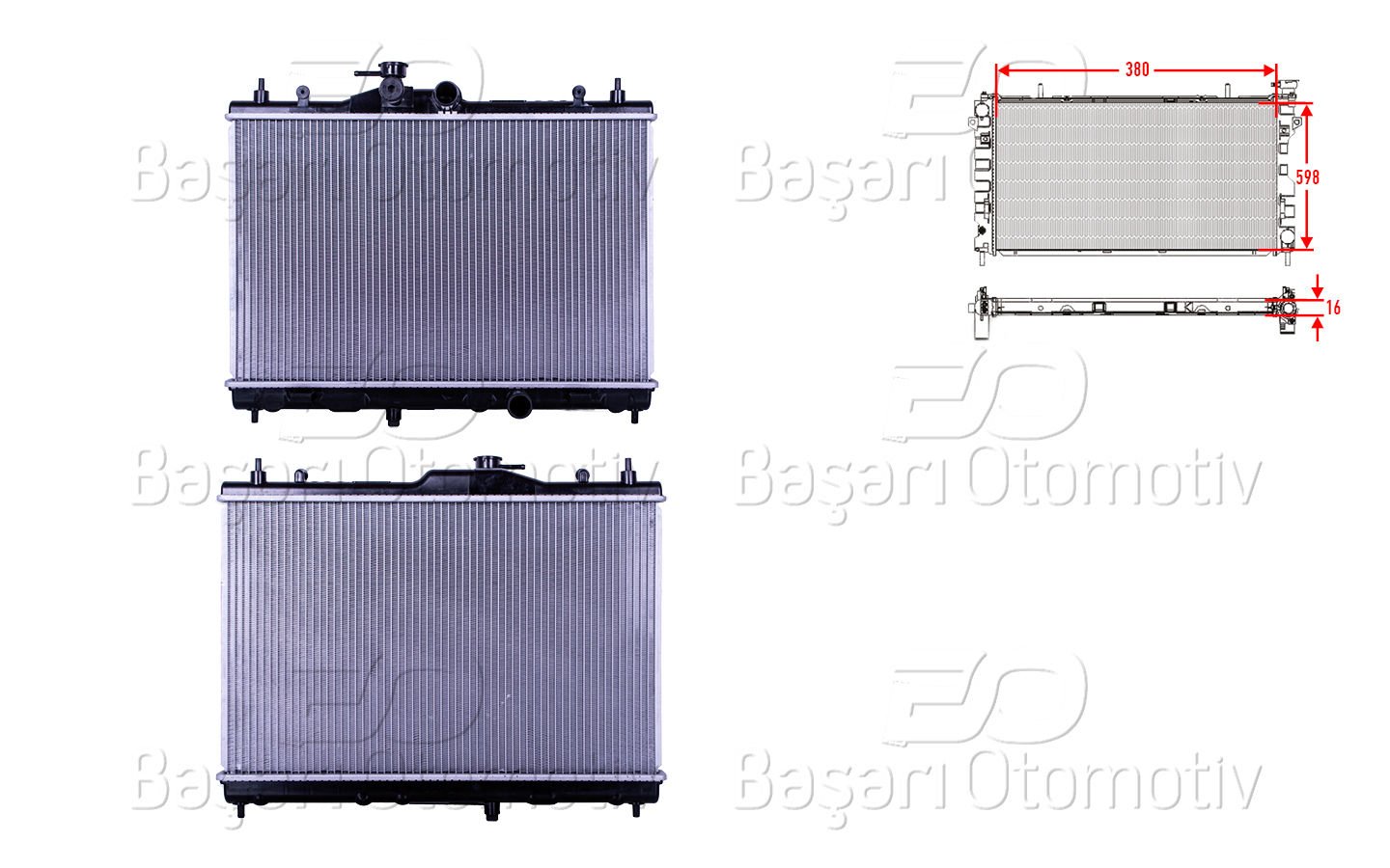 Su Radyatoru Brazıng Mt 380X598x16 Nıssan Juke (F15) 1.6 10-19 [21410]