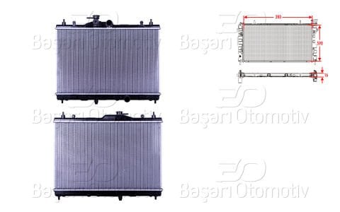 Su Radyatoru Brazıng Mt 380X598x16 Nıssan Juke (F15) 1.6 10-19 [21410]
