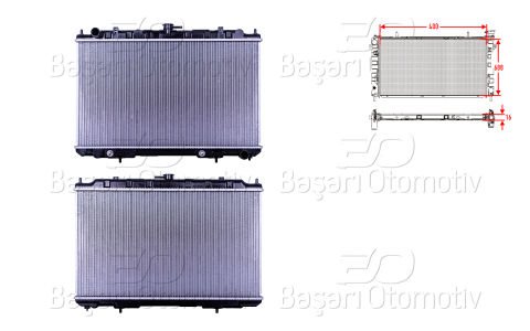 Su Radyatoru Brazıng At 400X688x16 Nıssan Maxıma Qx (A 21460