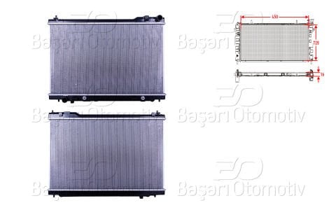 Su Radyatoru Brazıng At 450X728x16 Infınıtı Fx 4.5 03- 21460