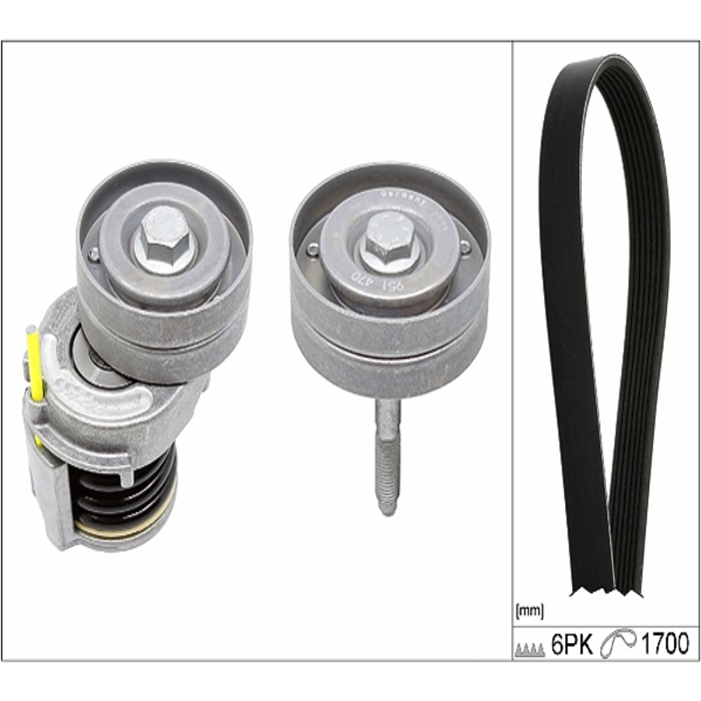 Ina V Kayış Seti VW Golf 5 - Jetta - Passat - Tiguan - Audi A3 1.4 TSI 2004-2011 03C145299A