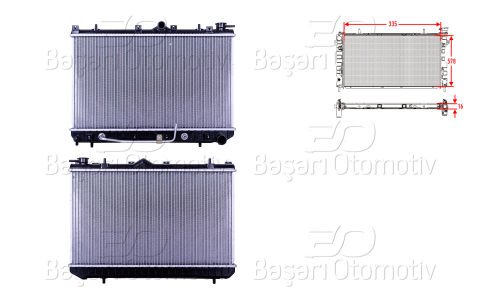 Su Radyatoru Brazıng At 335X578x16 Hyundaı Excel (X-2) 25310