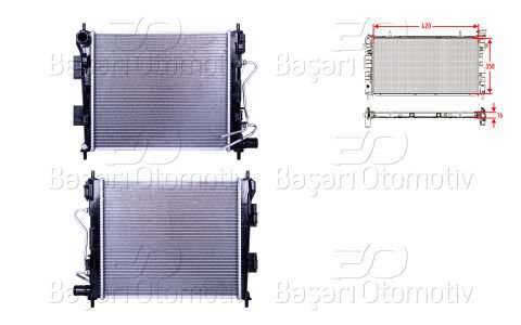 Su Radyatoru Brazıng At 420X358x16 Hyundaı I10 2 (Ba)  25310