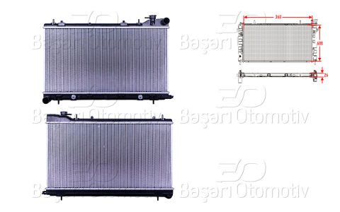 Su Radyatoru Brazıng At 360X688x26 Subaru Forester (Sg 45111