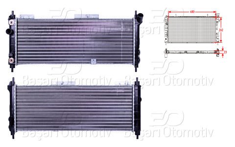 Su Radyatoru Mekanık At 680X262x23 Opel Corsa 1.4 1. 1300153