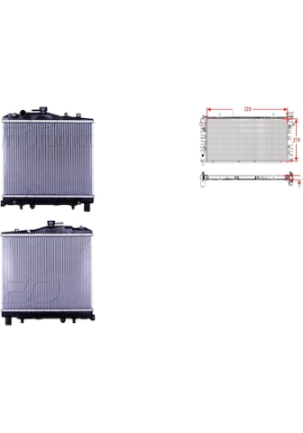 Su Radyatoru Brazıng Mt 320X378x16 Kıa Prıde 1.3 KK13915200A