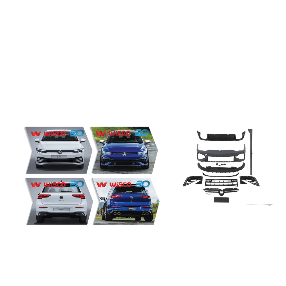 Tampon Seti Komple (Ön-Arka-Yan) VW Golf 8 R 2020- 5H0807217|5H0807221