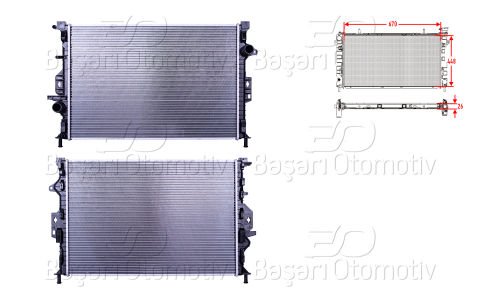 Su Radyatoru Brazıng Mt 670X448x26 Ford Kuga 2 (Dm2) 1.6 [CV61 8005EA]