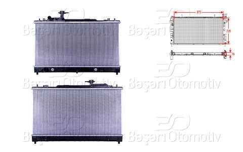 Su Radyatoru Brazıng At 375X728x16 Mazda 6 Sedan (Gh) 2 LF4K