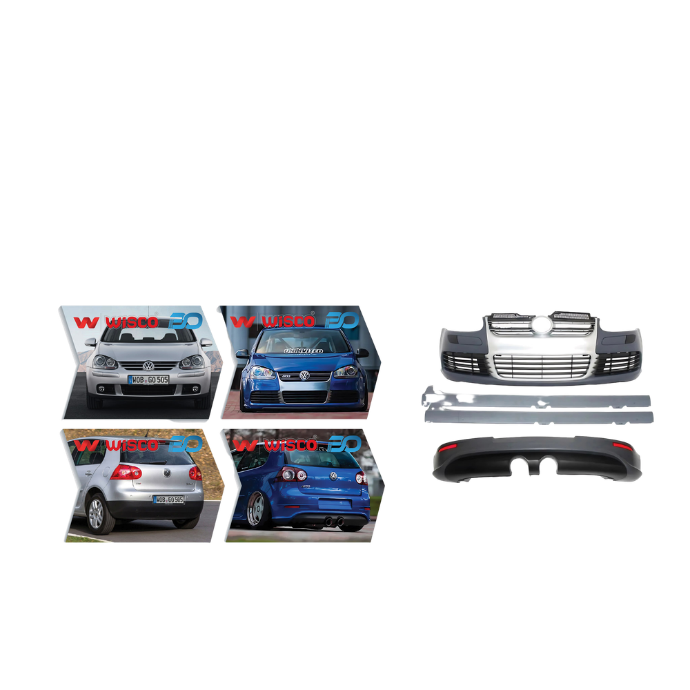 Tampon Seti Komple (Ön-Arka-Yan) Krom Panjurlu VW Golf 5 R32 2004-2008 1K0807217
