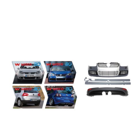 Tampon Seti Komple (Ön-Arka-Yan) Krom Panjurlu VW Golf 5 R32 2004-2008 1K0807217