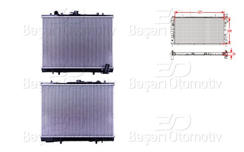 Su Radyatoru Brazıng Mt 425X598x26 Mıtsubıshı L200  MR281023