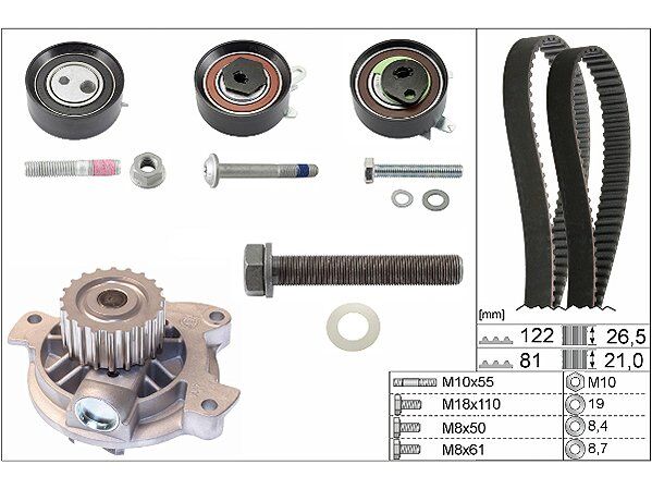 Ina Triger Seti ve Devirdaim VW T4 - LT 2.5 TDI ACV-ANJ-AVR-AHD 1991-2003 074198119Q