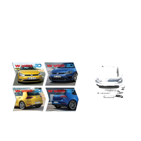 Tampon Seti Komple (Ön-Arka-Yan) VW Golf 7.5 R 2017-2020 5G0807217 5G0807221