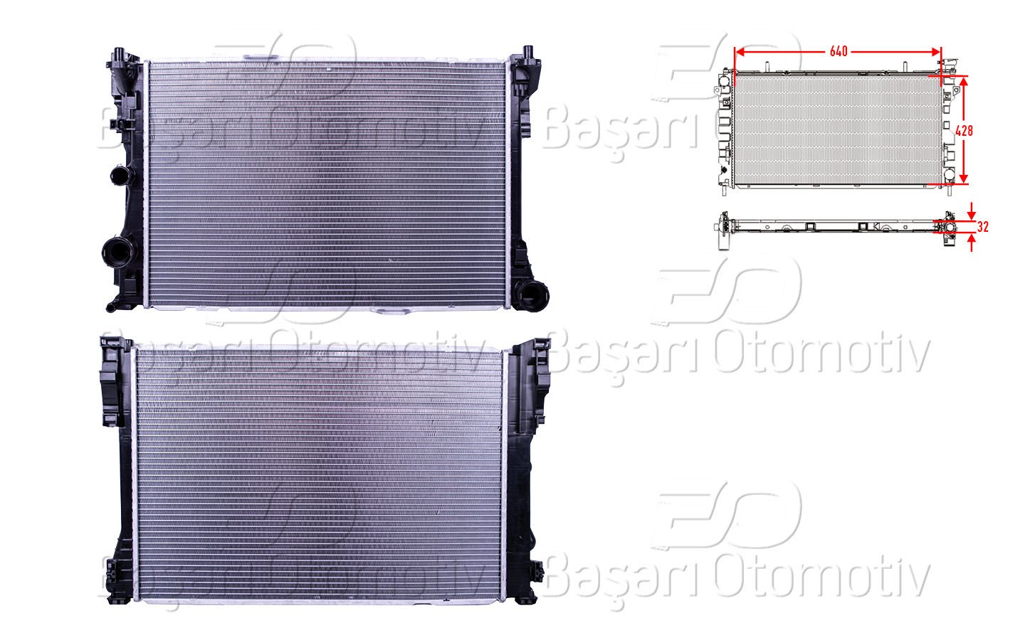 Su Radyatoru Brazıng Mt 640X428x32 Mercedes-Benz E 995002603