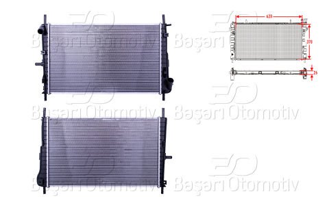 Su Radyatoru Brazıng Mt 620X378x26 Ford Mondeo 3  XS7H8005EB