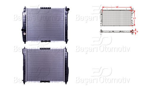 Su Radyatoru Brazıng At 480X413x16 Chevrolet Kalos  96536524