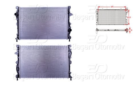 Su Radyatoru Brazıng Mt 670X453,5X16 Land Rover Dıs LR075360