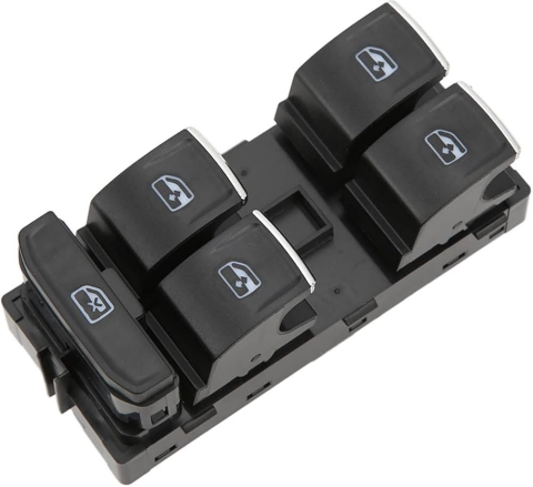 Sol Ön Dörtlü Cam Düğmesi Kromlu Seat Ateca 2016- 5G0959857E