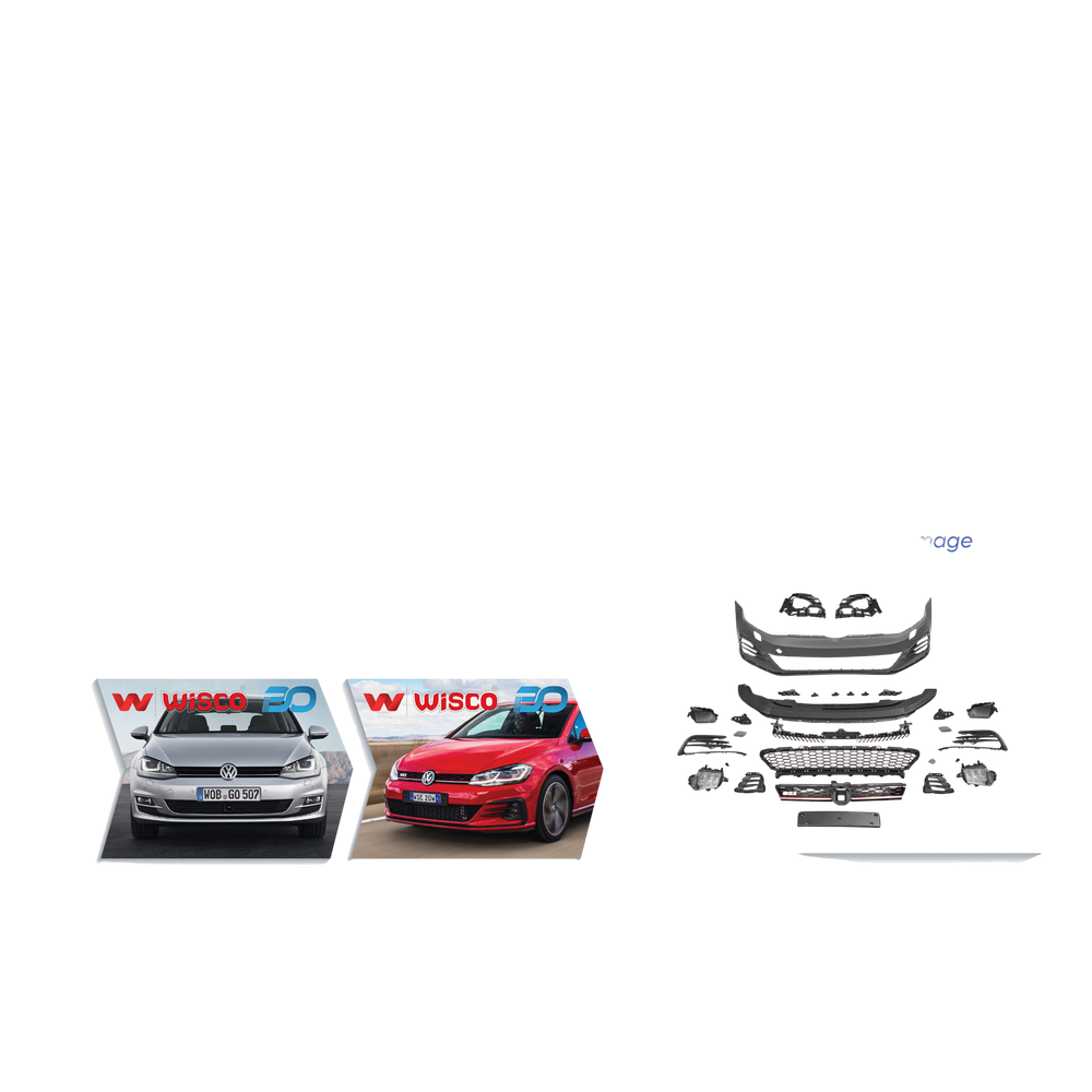 Tampon Seti Ön VW Golf 7.5 GTI - Golf 7 2013-2017 5G0807217 5G0807221