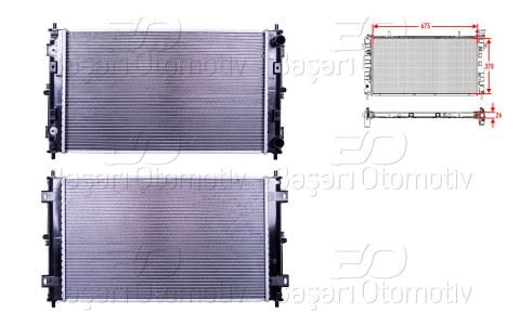 Su Radyatoru Brazıng At 619X389x32 Chrysler Stratu 4596401AA