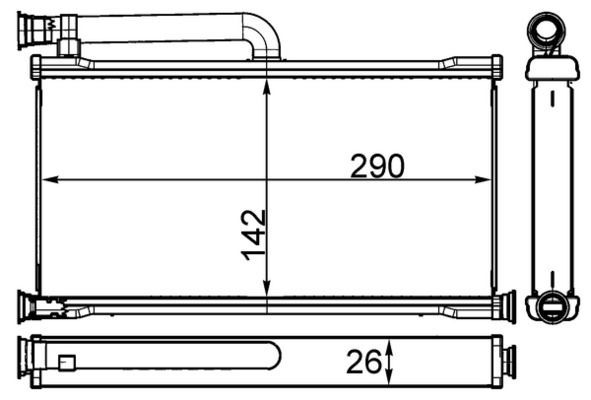 A6 Kalorıfer Radyatörü 04-11 [Behr] [4F0820031C]
