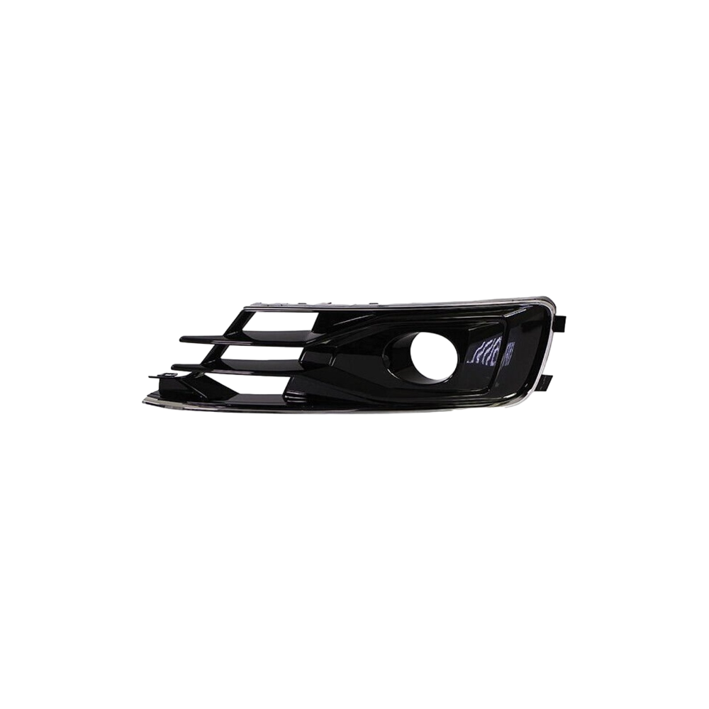 Tampon Izgarası Sol Sisli Piano Black + Krom Audi A6 2015- 1231030-00 4G0807647AT94