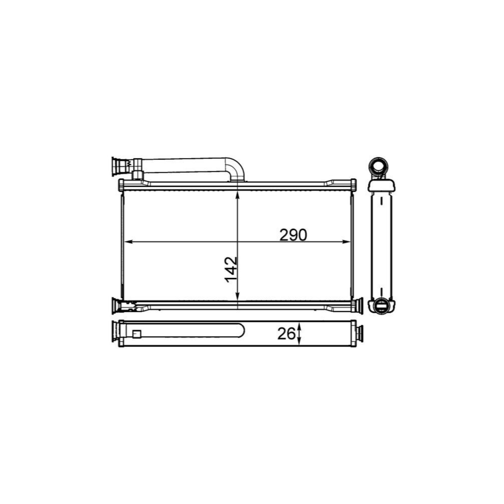 Behr Kalorifer Radyatörü Audi A6 2004-2011 4F0820031C