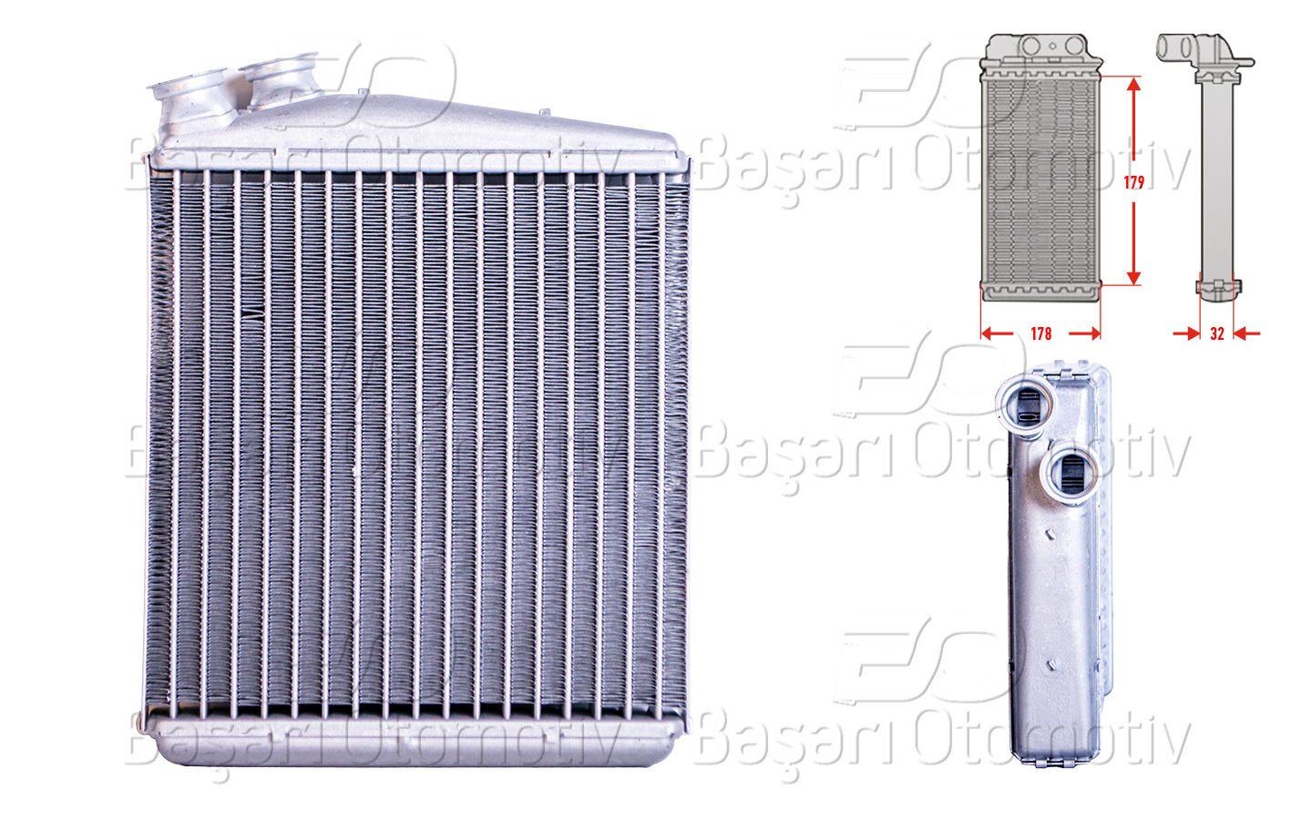 Kalorıfer Radyatoru Brazıng 179X172 Mm Land Rover R 30767275