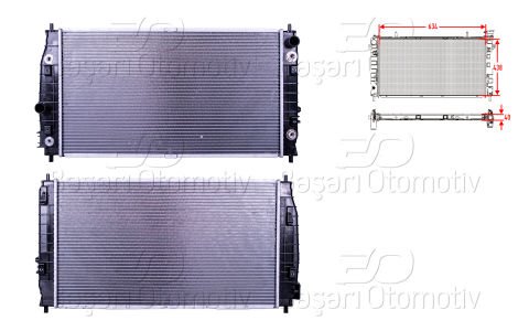 Su Radyatoru Brazıng At 675X385x27 Chrysler 300M (Lr 4401974
