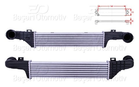 Turbo Radyatoru (Intercooler) 560X113x50 Mercedes 2105001400