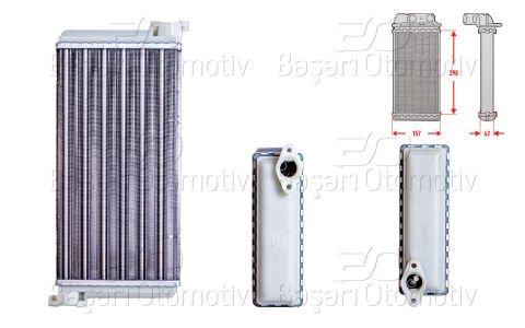 Kalorıfer Radyatoru Mekanık 290X154 Mm Mercedes-Benz 190 (W201) 2.0 82-90 [28353701]